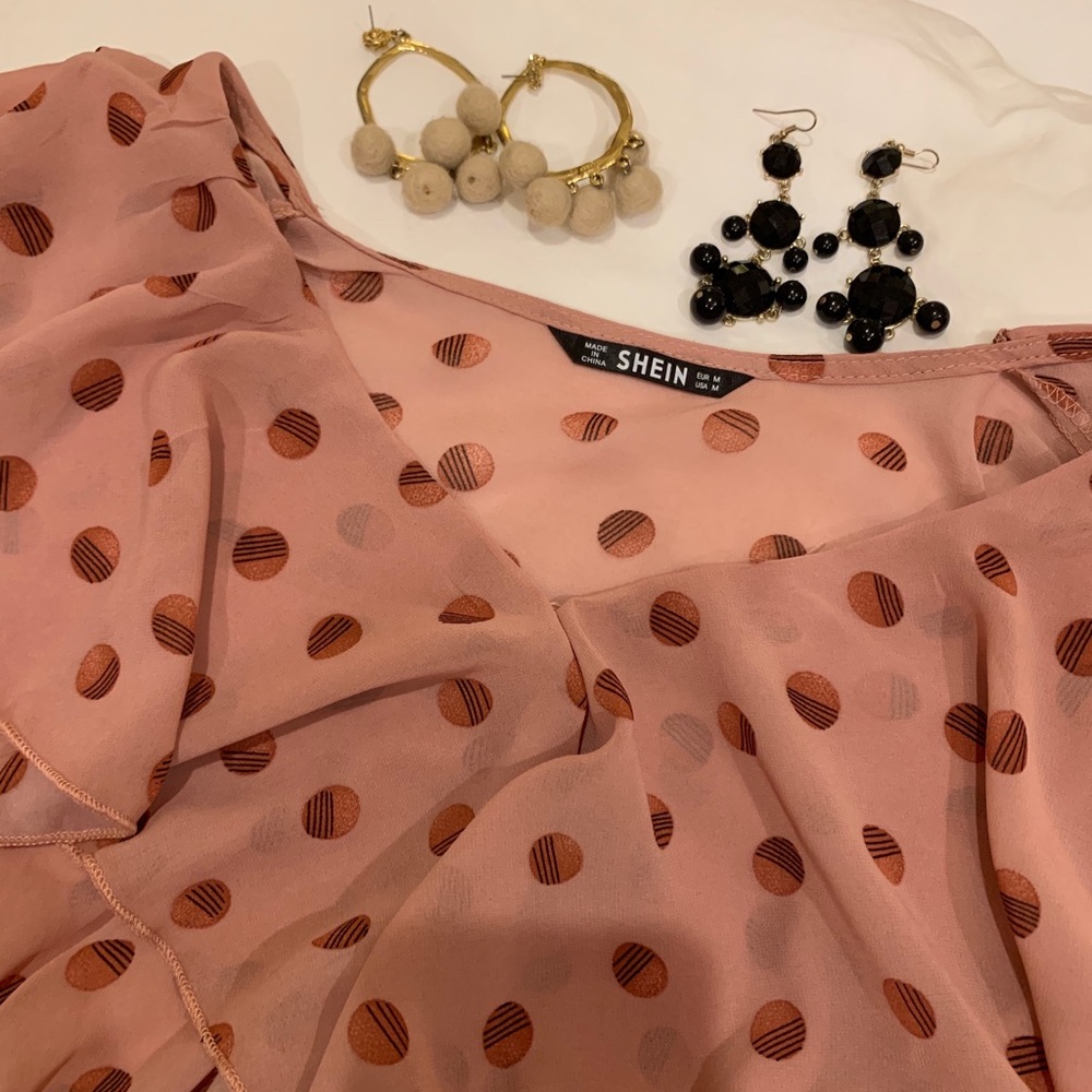 Shein polka dotted top - NWOT
